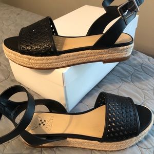 Vince Camuto black sandals, barely worn. So cute and go with everything!
